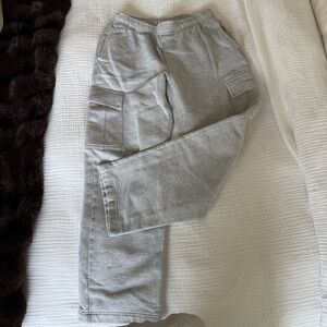 TNA Aritzia Gray Cargo Pants